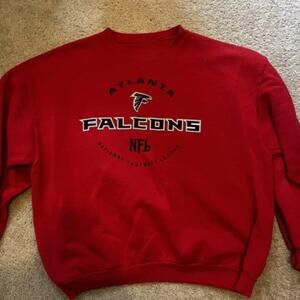 Nfl Atlanta Falcons Red Nfl Football Crewneck Vtg 90S Sweatshirt